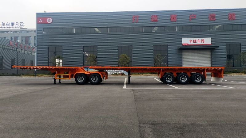 20英尺+40英尺平板運(yùn)輸半掛車